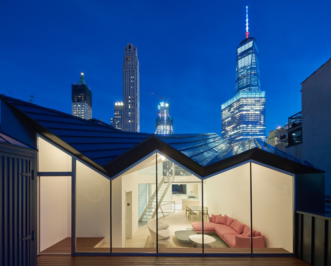 Obsidian House: 93 Reade Street by WORKac. Photography © Bruce Damonte.