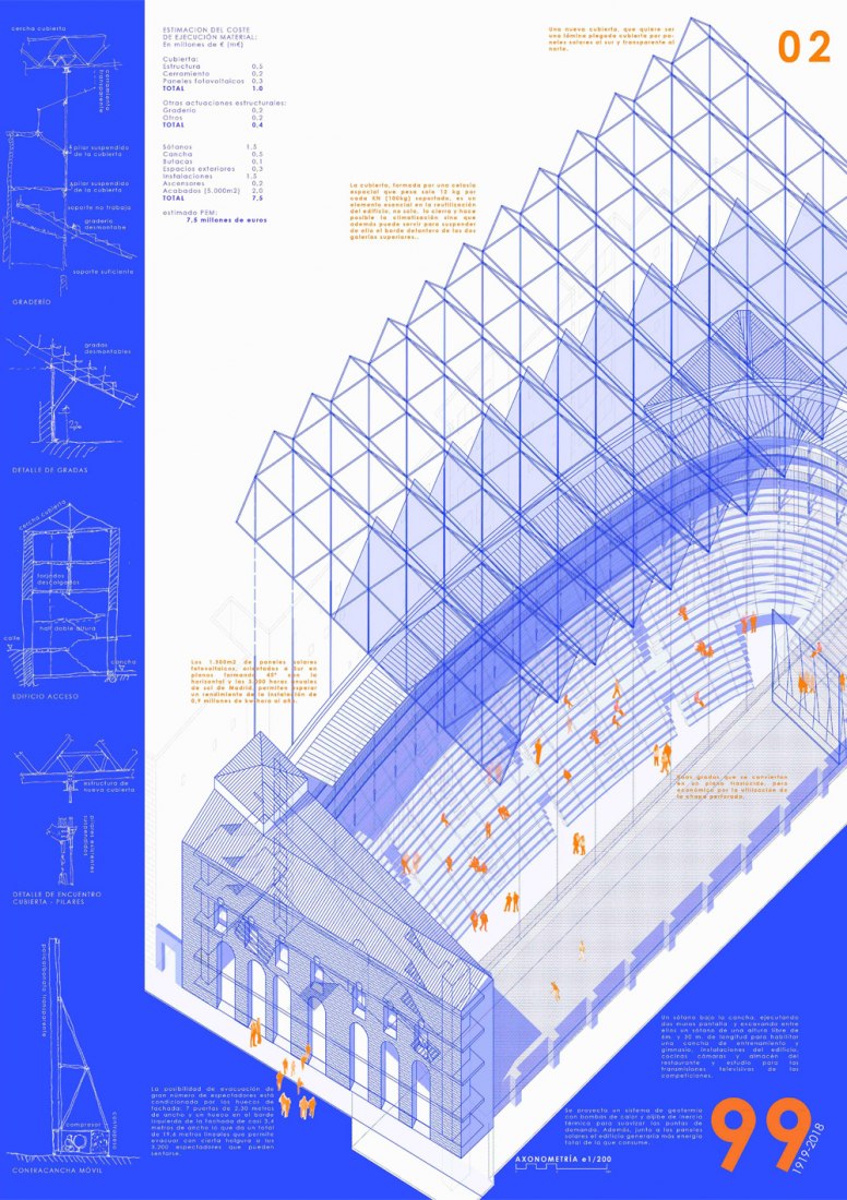 Mención. 99 1919-2018. Autores: Diana Mera Hernando, Gemma Díaz Tortajada y AROCA ARQUITECTOS, S.L.P. (Representante y Director del proyecto: Ricardo Aroca Hernández-Ros)