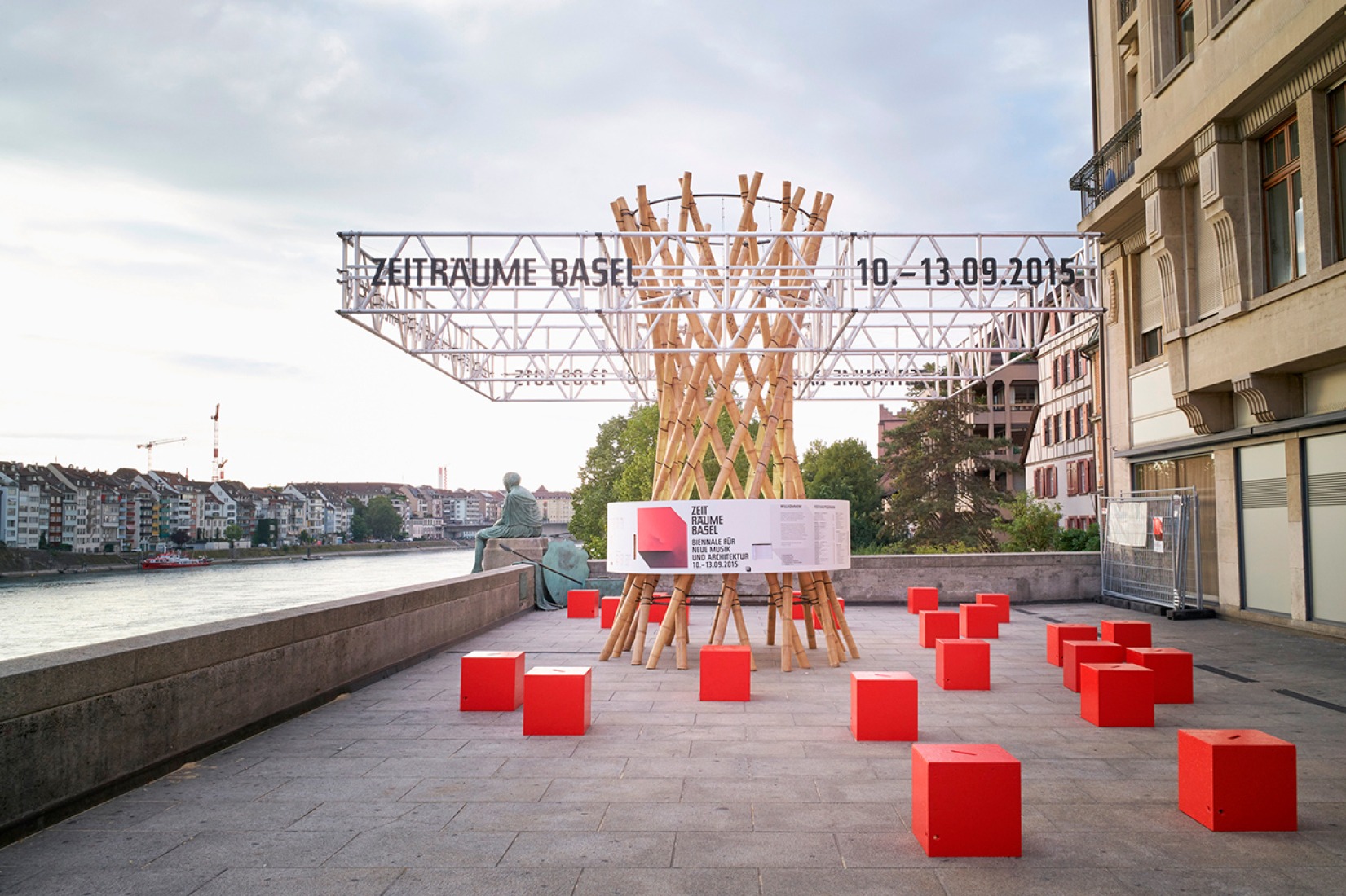 ZeitRäume Pavilion by HHF Architects. Photography © Julien Lanoo. 
