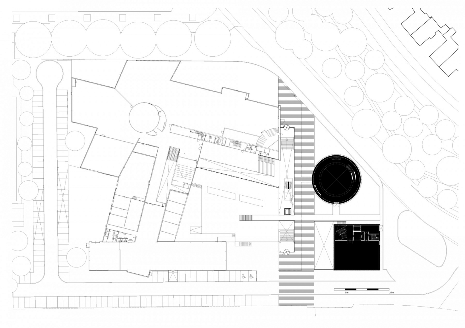 Planta baja. Museumplein Limburg por Shift architecture urbanism.