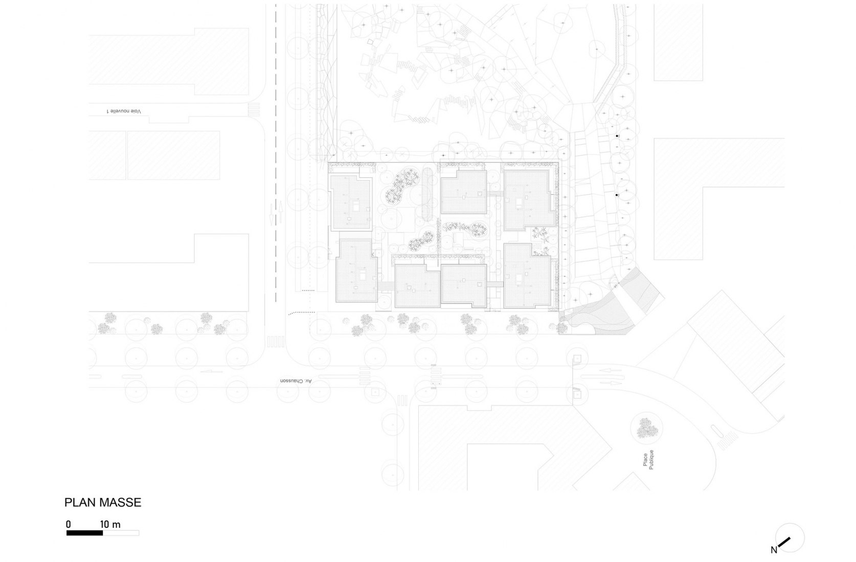 Plano situación. A ciel ouvert por Christophe Rousselle.