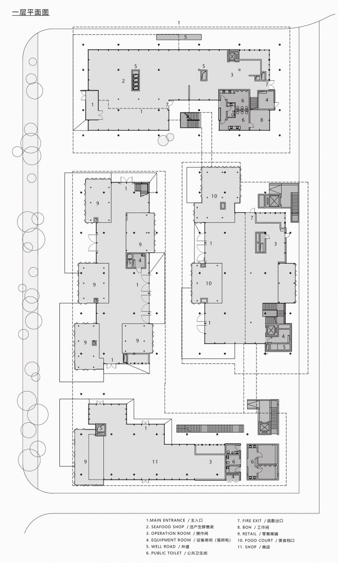 Planta baja. «MERCADO PULO» por a9a rchitects.