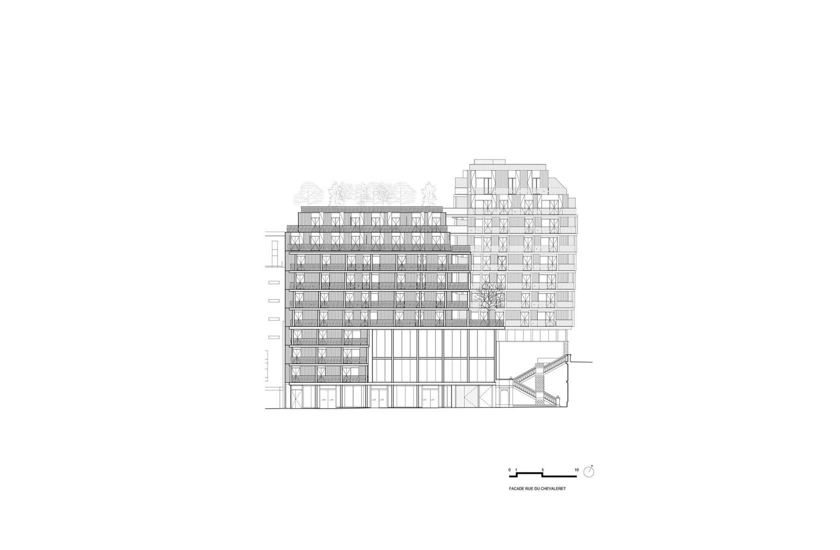 Elevation. Etoffes de Tolbiac by Vincent Parreira-AAVP.