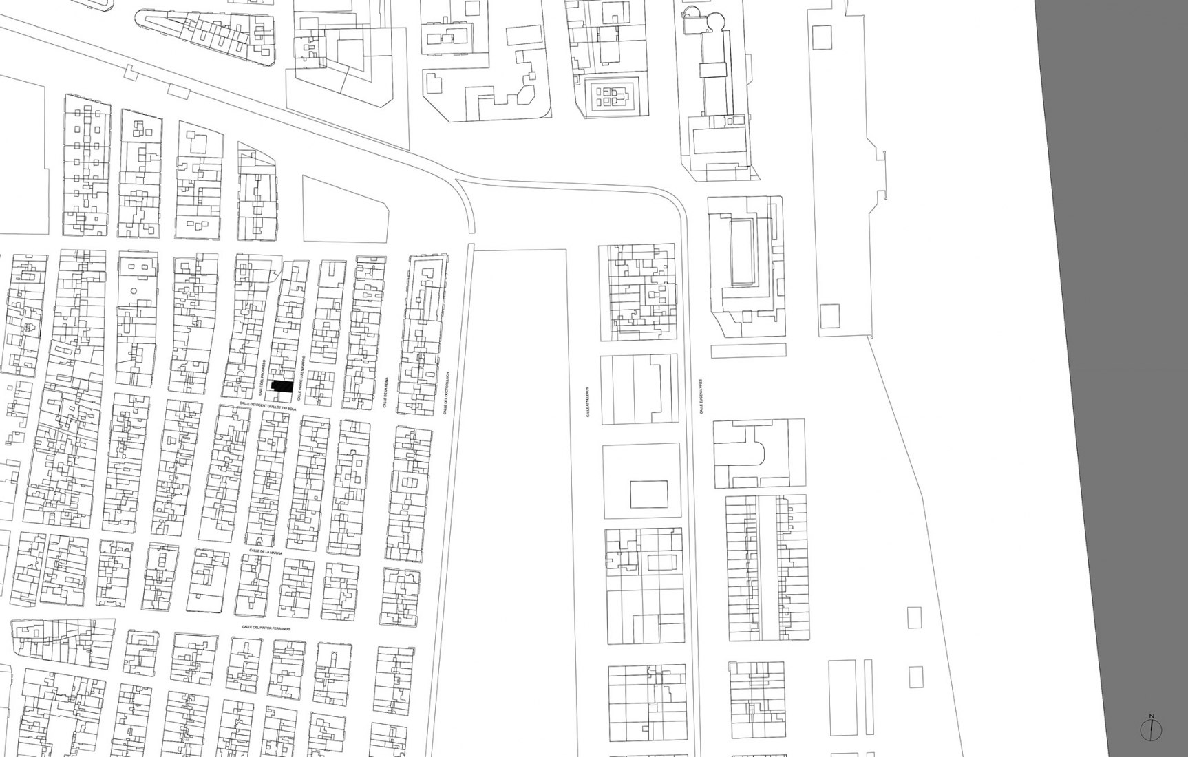 Plano de situación. Casa Lurbe por Abalosllopis + Jordi Marset.