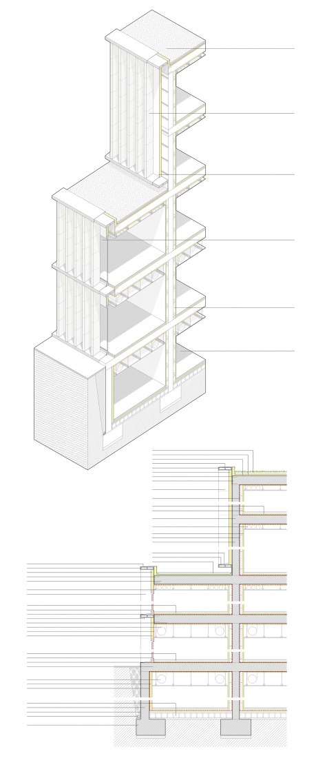 Detalle constructivo. Archivo Histórico Provincial de Burgos por ABLM Arquitectos + ATELIER 62.