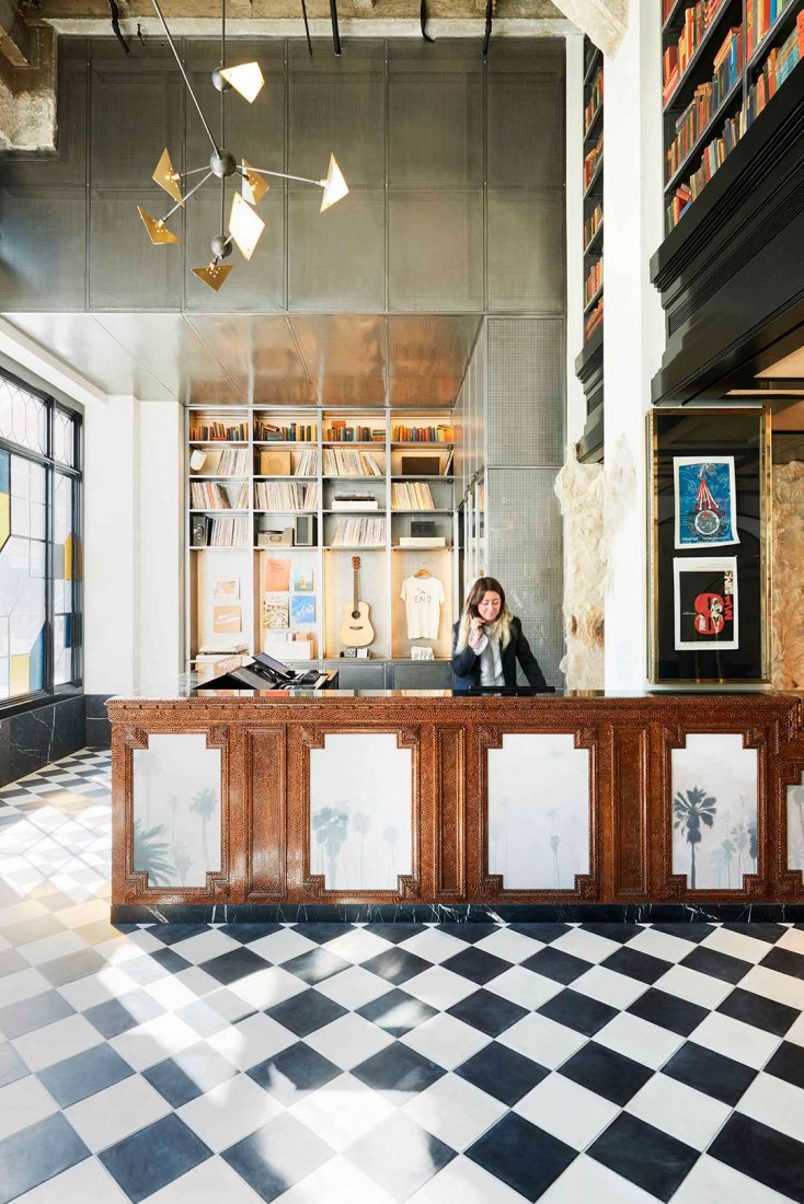 Lobby desk. Ace Hotel Downtown LA by Commune Design. Photograph © Spencer Lowell, courtesy of Commune Design