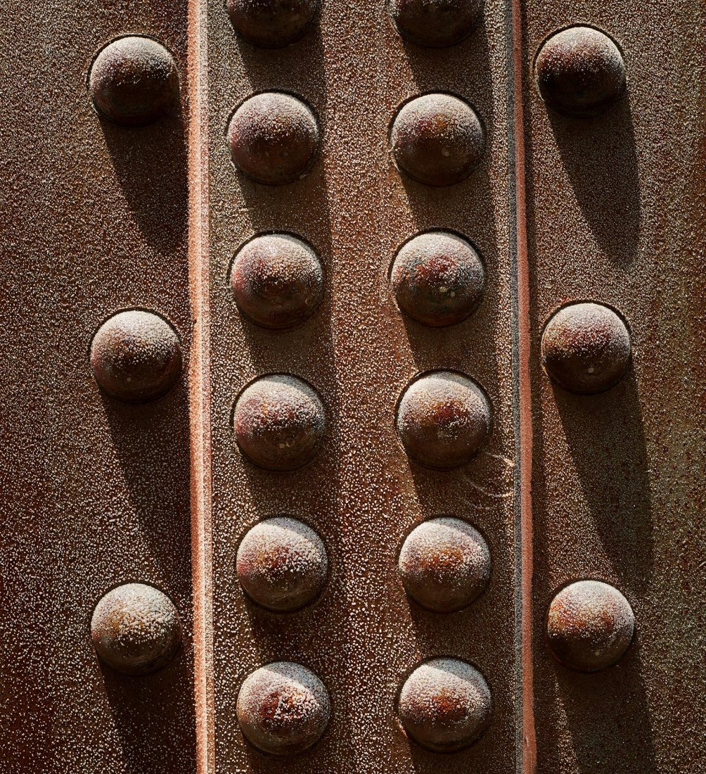 Detail. “Waypoint” at Waypoint Park by Mutuus Studio. Photograph by Benjamin Benschneider