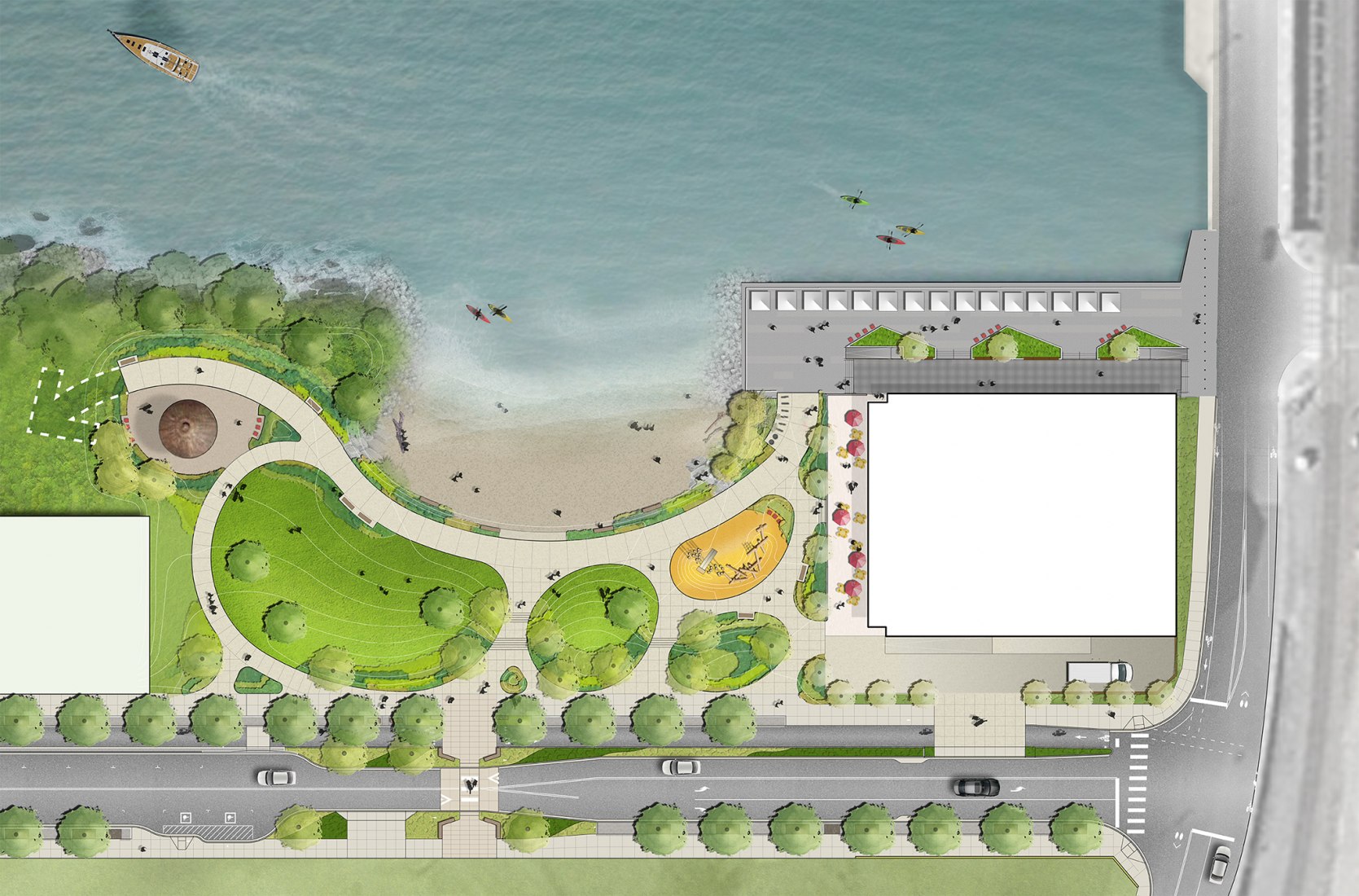 Ground floor plan. “Waypoint” at Waypoint Park by Mutuus Studio.
