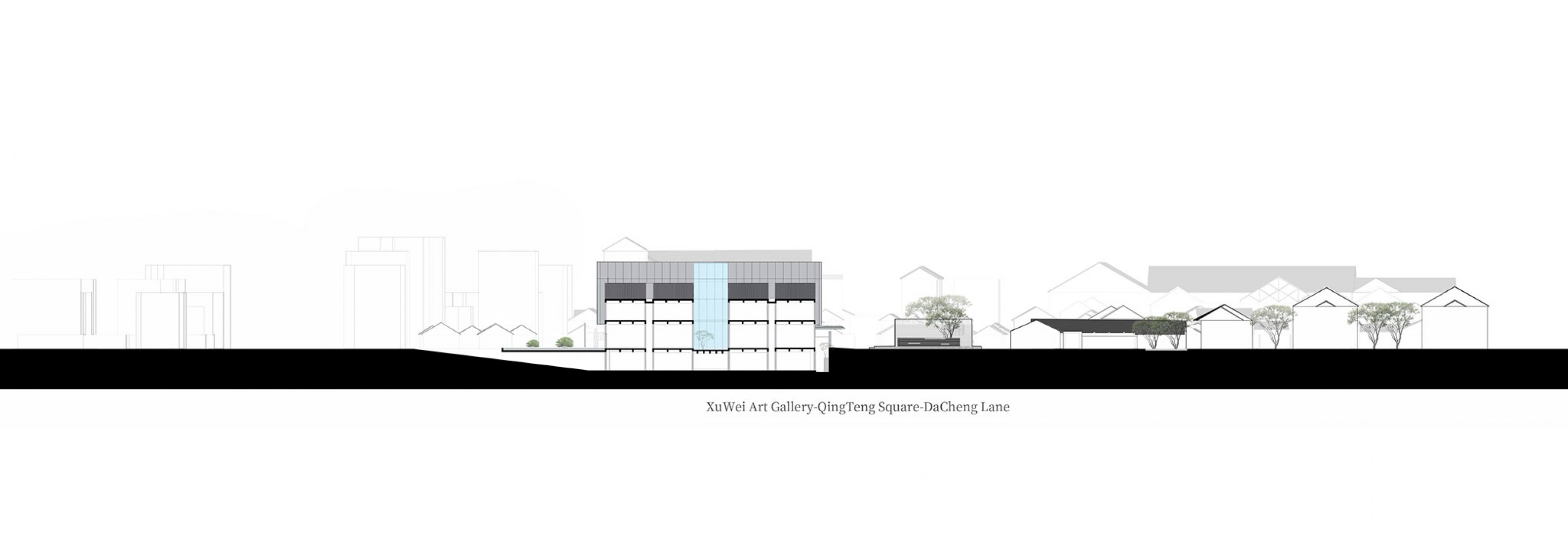 Xu Wei art gallery - Qing Teng square Da Cheng Lane. Xu Wei Art Museum and Qingteng Square by ACRC.