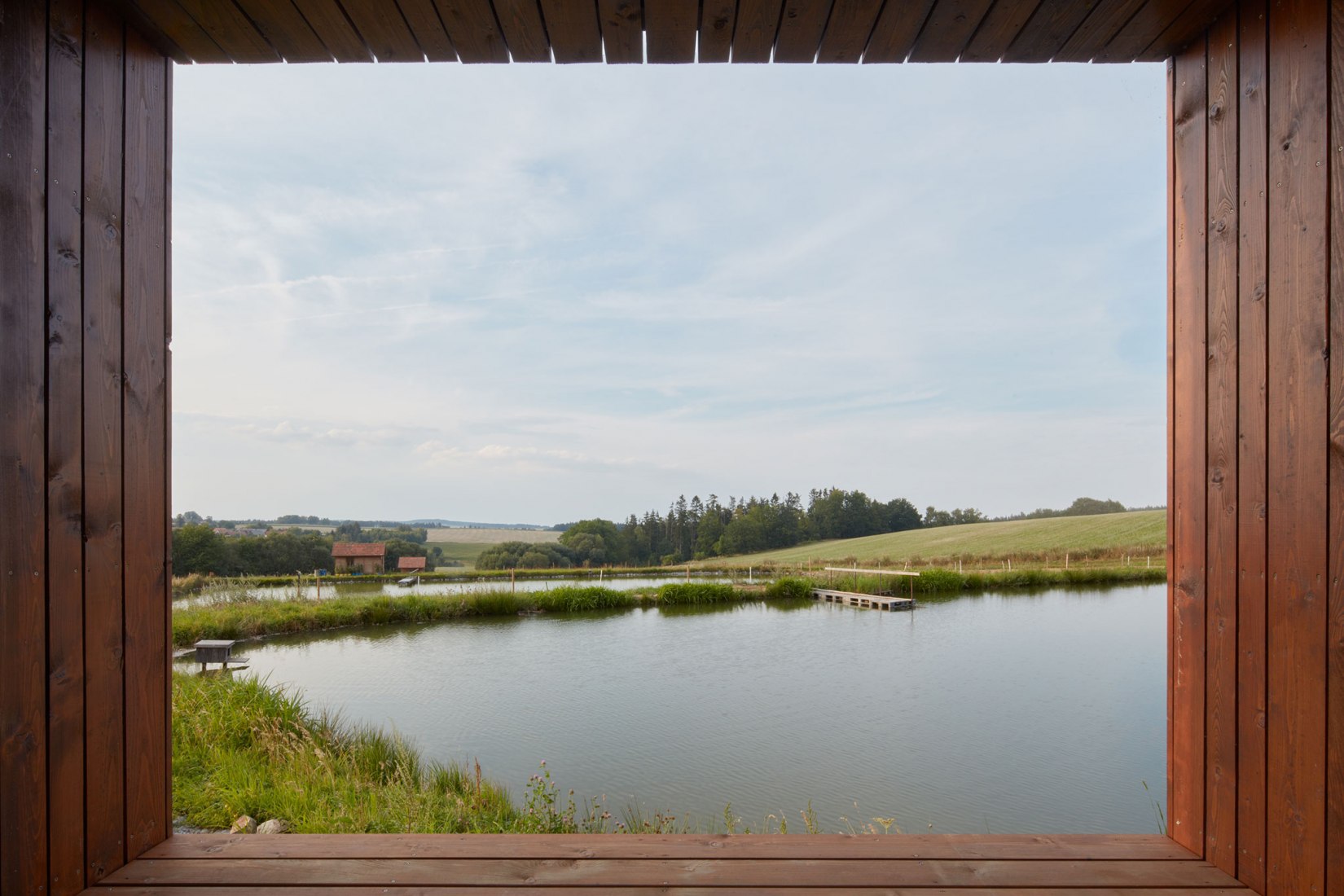 Cottage Near a Pond by Jiří Weinzettl. Photograph by Jakub Skokan, Martin Tůma / BoysPlayNice