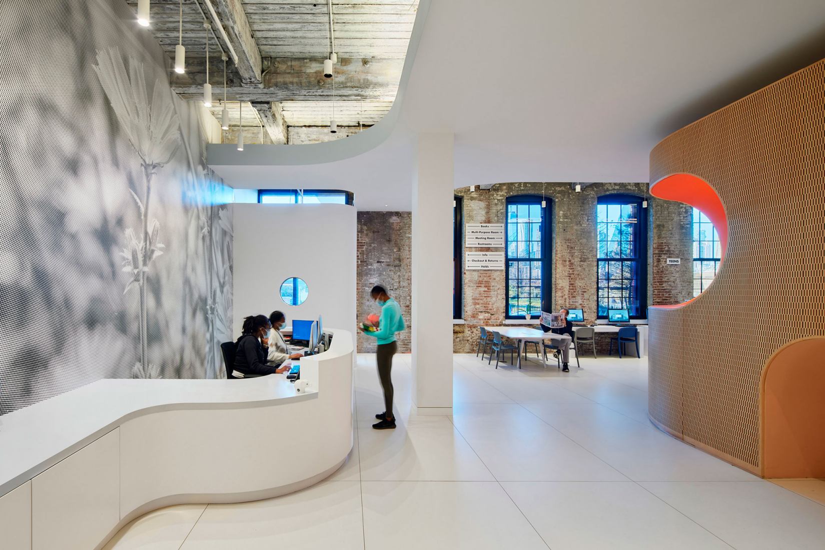 Adams Street Library by WORKac. Photography by Bruce Damonte.