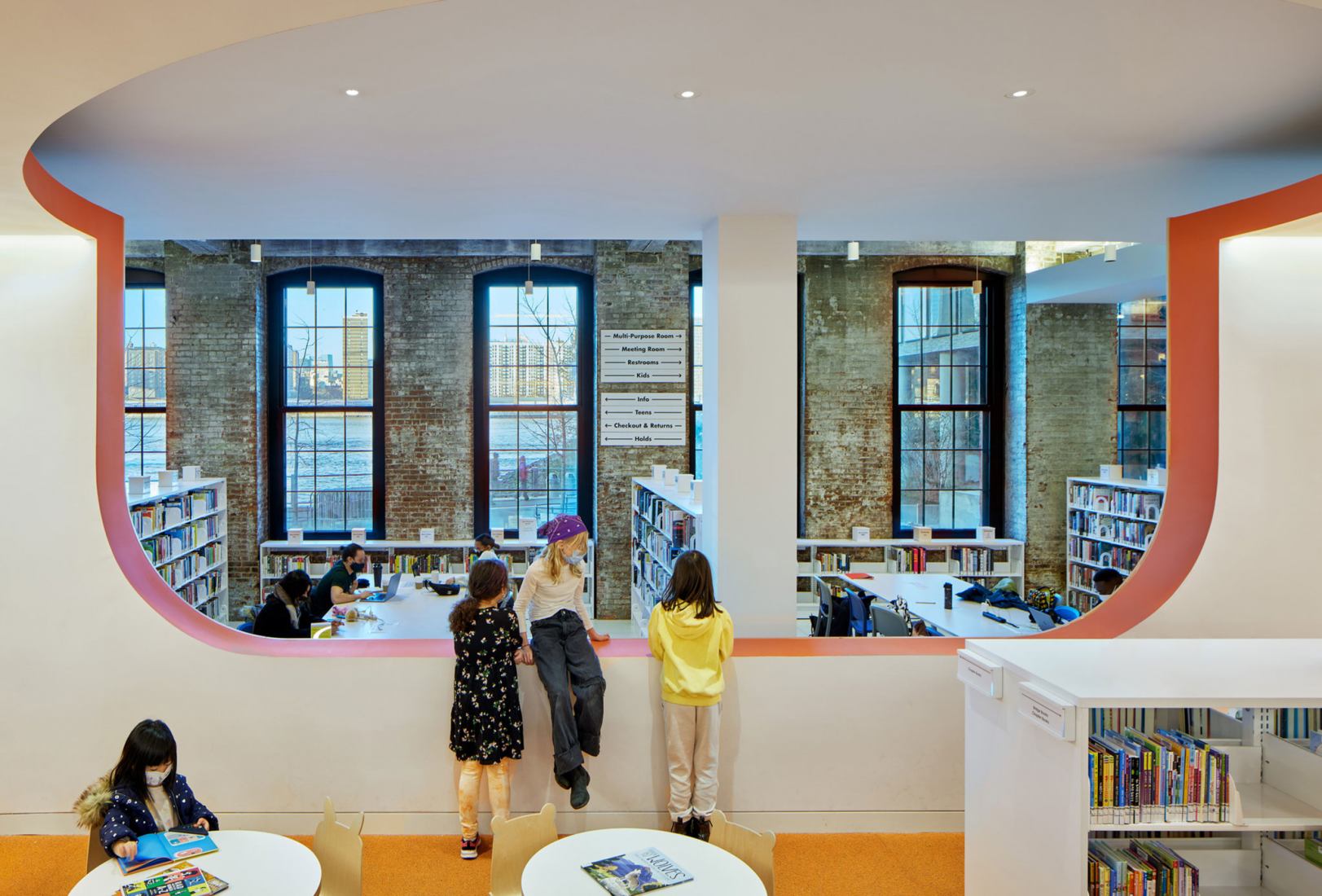 Adams Street Library by WORKac. Photography by Bruce Damonte.