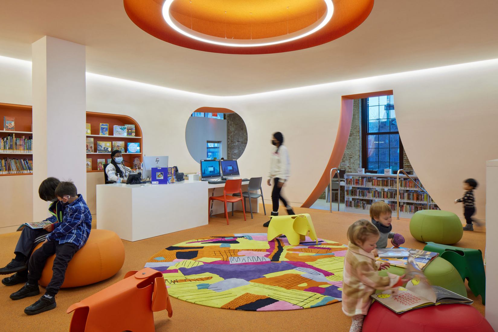 Adams Street Library by WORKac. Photography by Bruce Damonte.