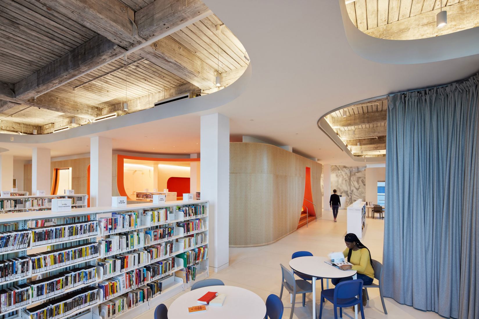 Adams Street Library by WORKac. Photography by Bruce Damonte.