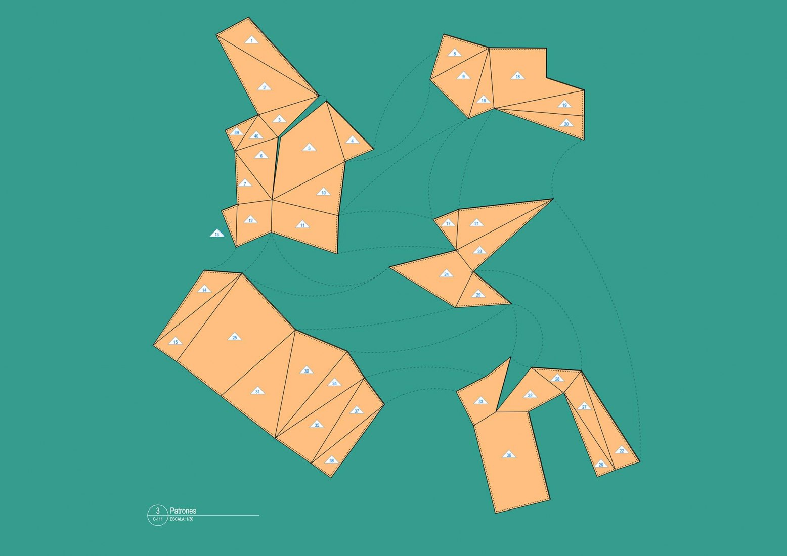 Designed patterns. House f (x) by Adhoc Arquitectura y Territorio.