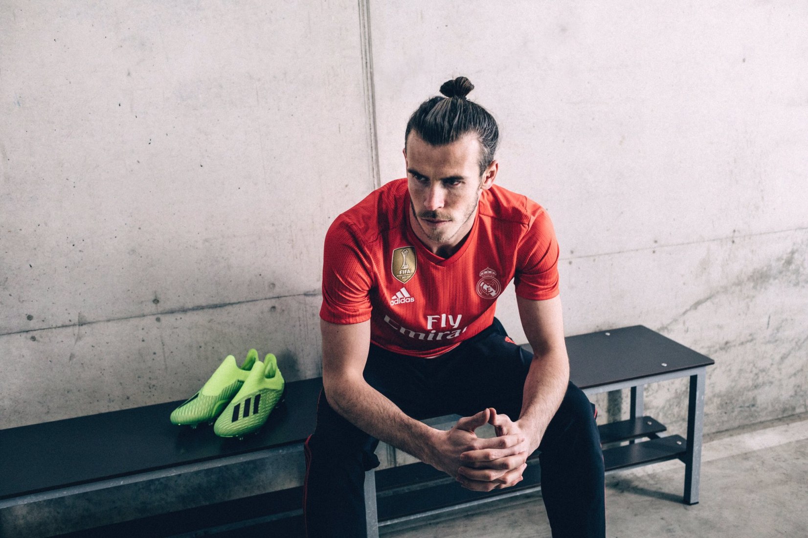 Gareth Bale. Camiseta del Real Madrid por Adiddas + Parley. Imagen cortesía de Adidas