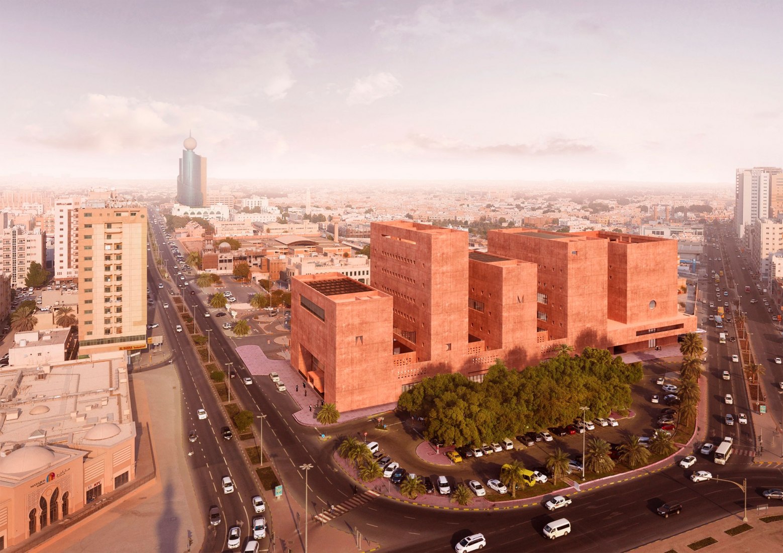 Visualización. Instituto de África por Adjaye Associates 