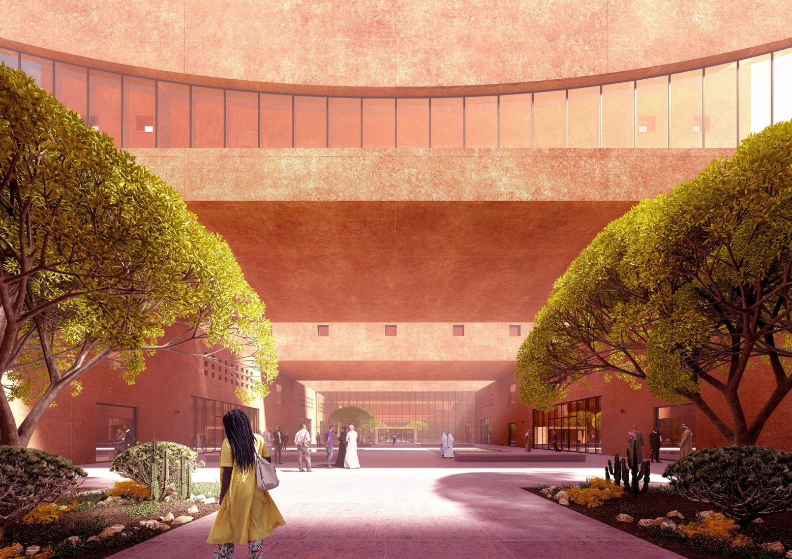 Visualización. Instituto de África por Adjaye Associates 