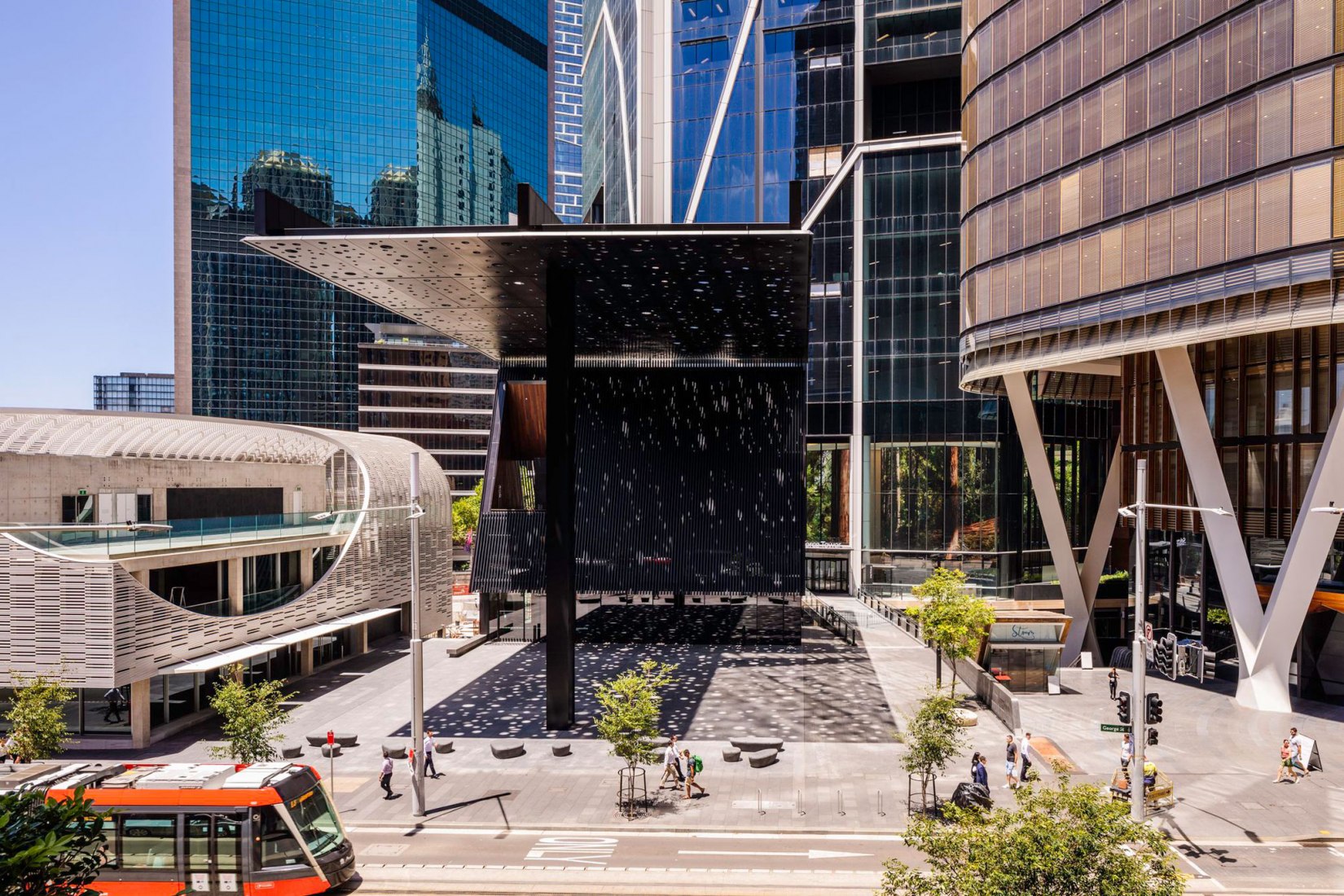 George Street Plaza & Community Building by Adjaye Associates. Photograph by Trevor Mein.