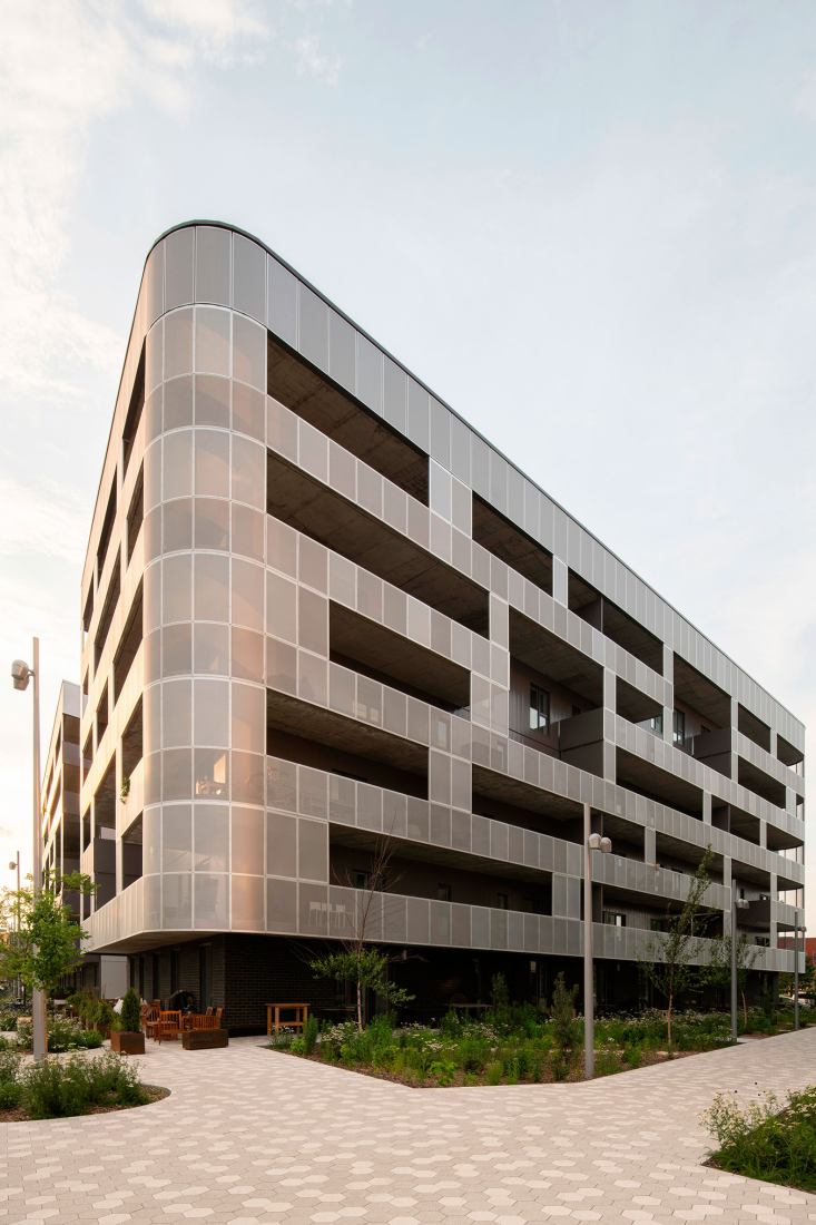 Cité Angus II by Ædifica. Photograph by David Boyer Photographe.