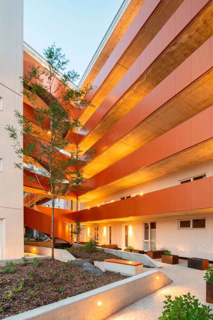 Cité Angus II by Ædifica. Photograph by David Boyer Photographe.