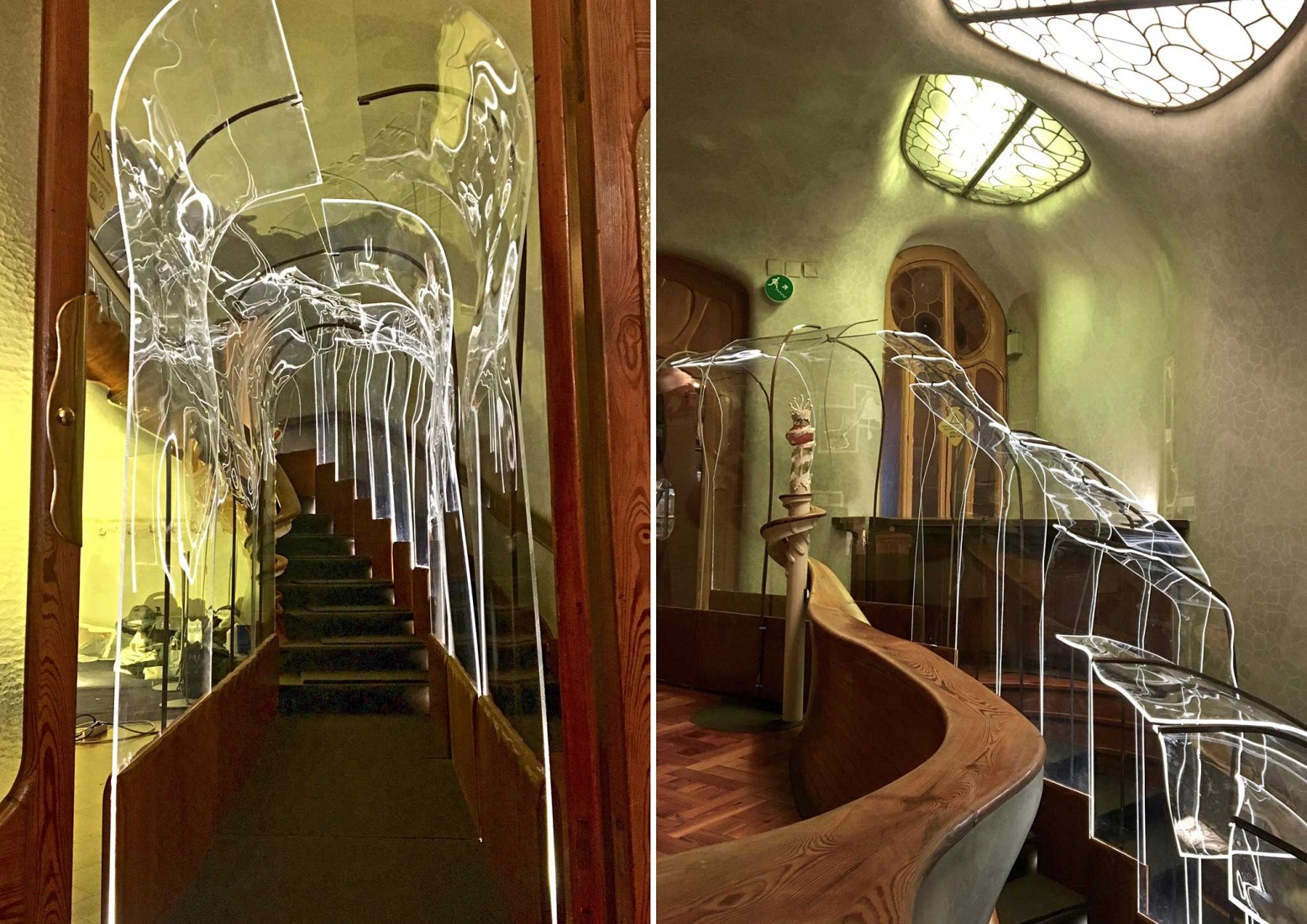 Transparent Tunnel. Explore the Restoration of Casa Batlló 2019 by Agencia HACHE. Photograph by Bito Cels de Molina, Berta Hausmann and Joan Olona