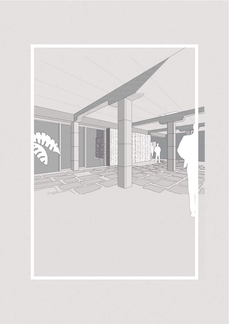 Groundfloor drawing. Rehabilitation of the Lonja de Limpias as a Center for Environmental and Social Education by AGi architets and CSD3 arquitectos