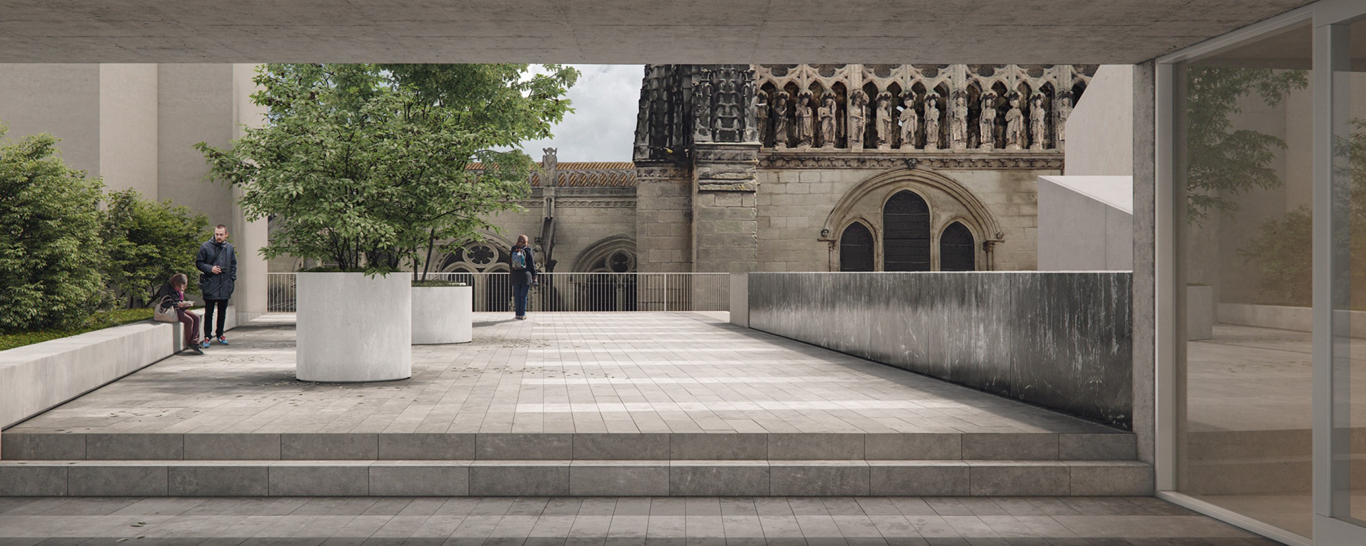 Extension of the Municipal Archive of Castilfalé by AGi architects. Rendering by The VIZ Design Company