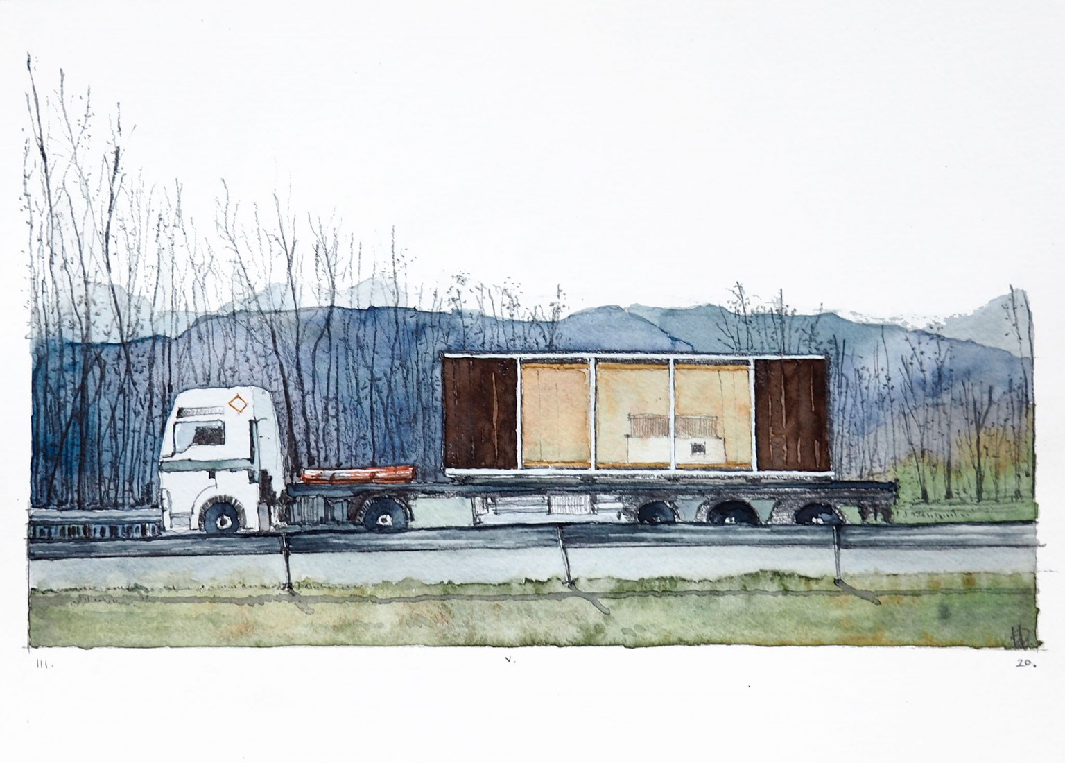 Camión de transporte. Refugio para fin de semana por Agora Arquitectura