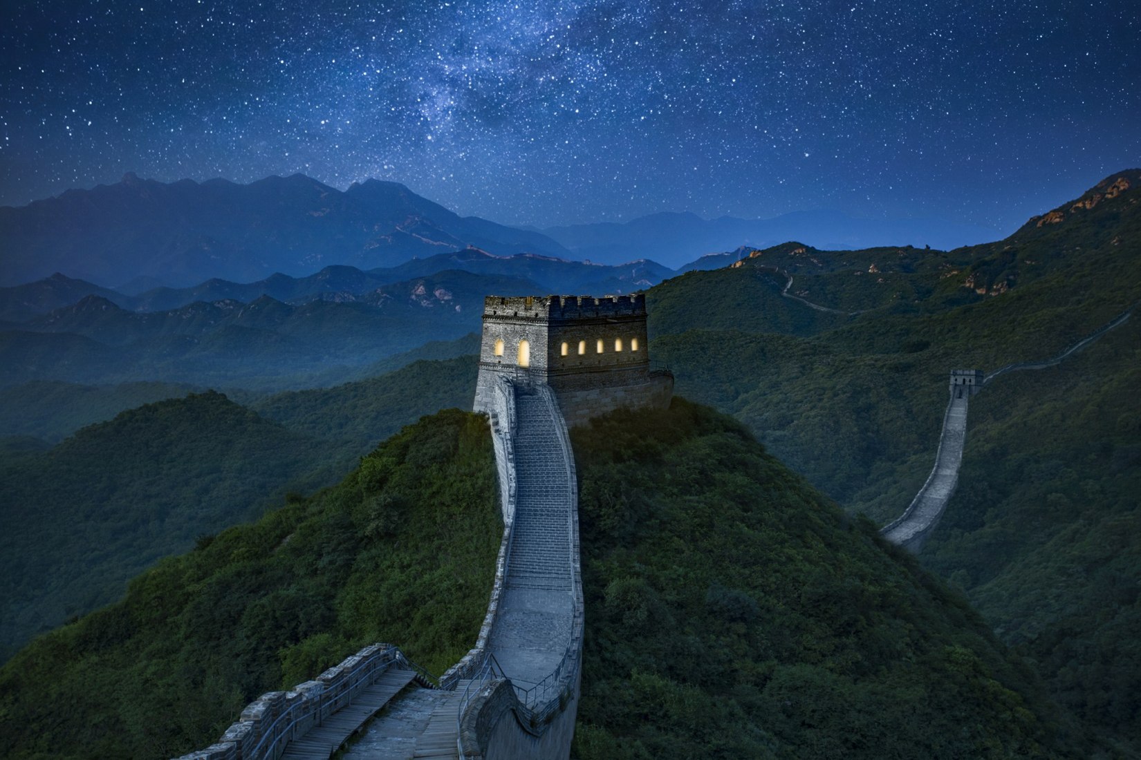 A Night on the Great Wall of China, Courtesy of Airbnb. Image courtesy of Airbnb
