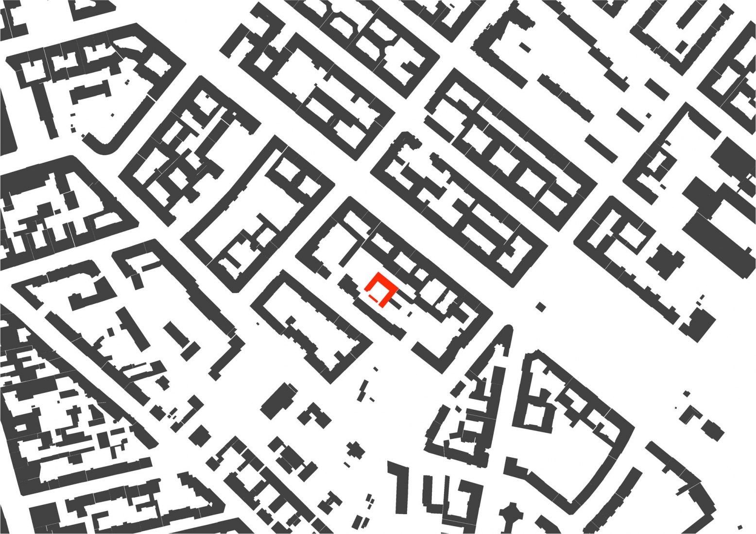 Site plan. Renovation of an Old Locksmith Shop by ALAS Alarcon Linde Architects.