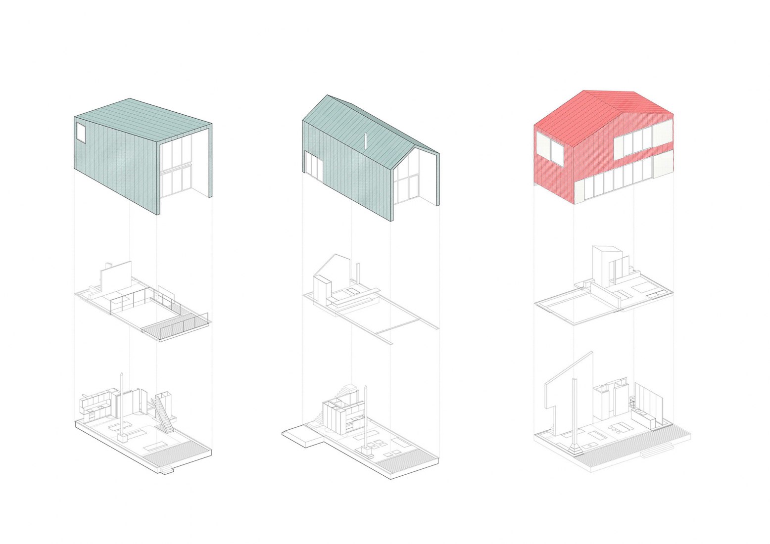 Shape variants. Granero House by Alberich-Rodríguez Arquitectos. 