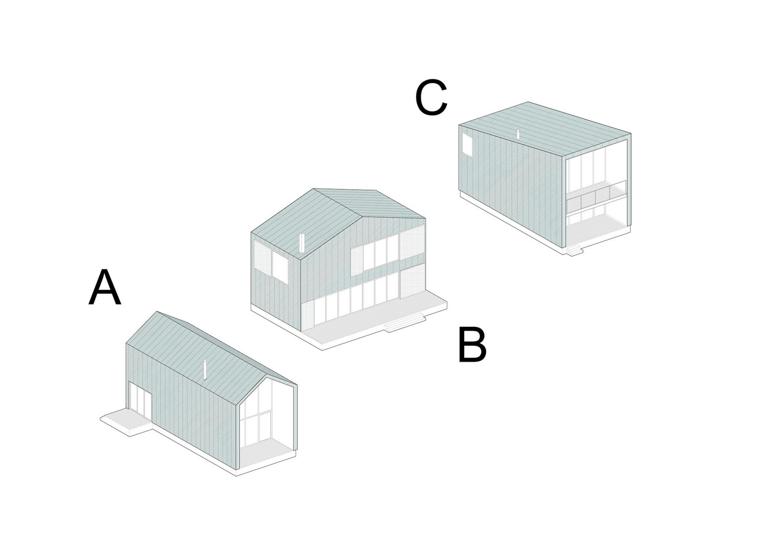 Shape variants. Granero House by Alberich-Rodríguez Arquitectos. 