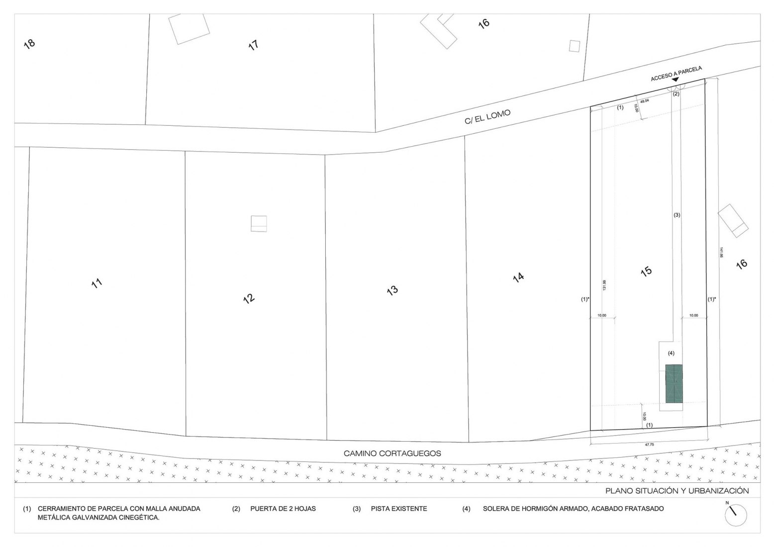 Site plan. Granero House by Alberich-Rodríguez Arquitectos. 