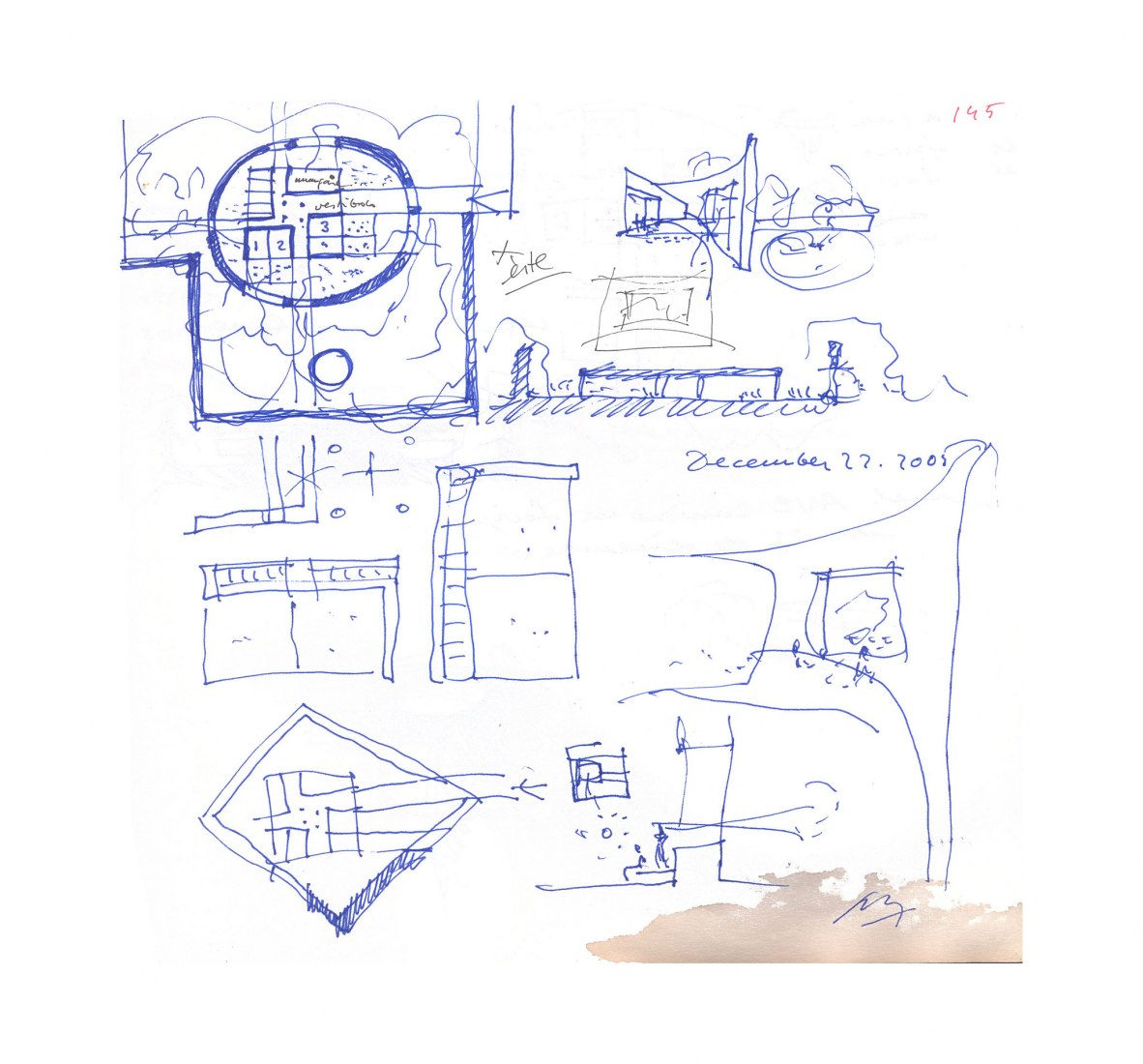 Boceto. Guardería de Benetton por Alberto Campo Baeza