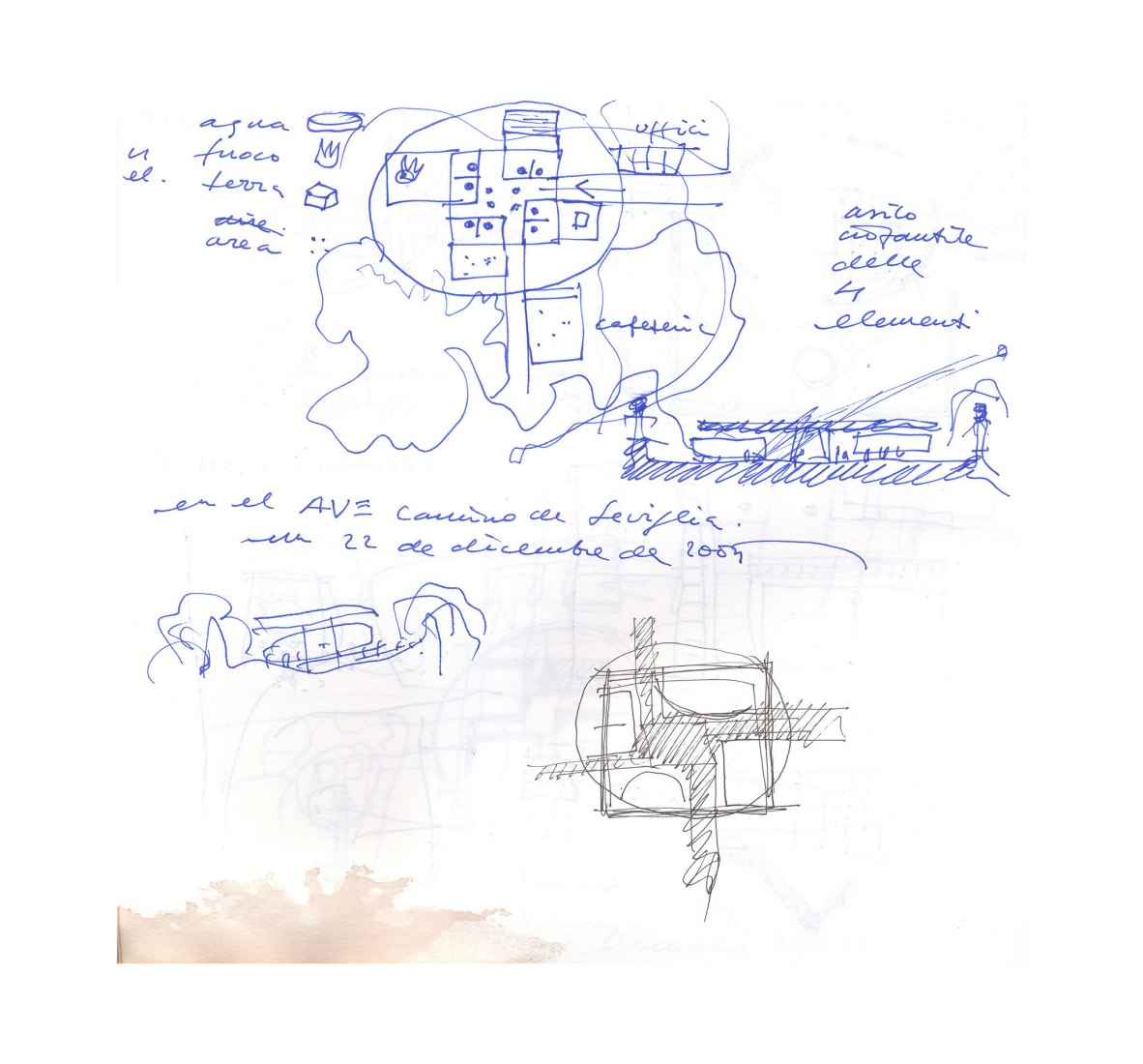 Boceto. Guardería de Benetton por Alberto Campo Baeza