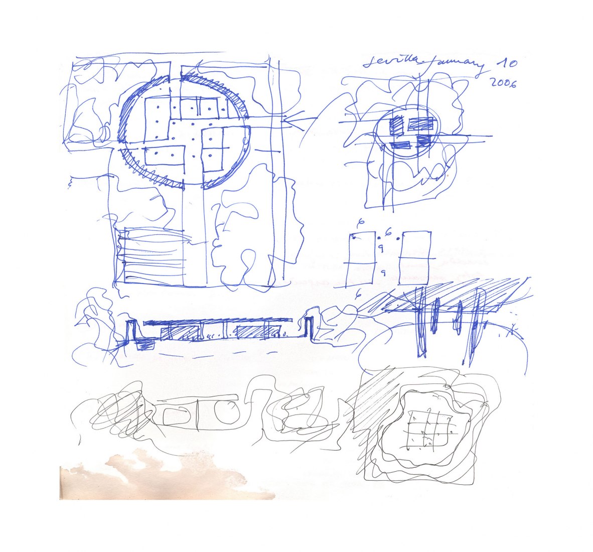 Boceto. Guardería de Benetton por Alberto Campo Baeza