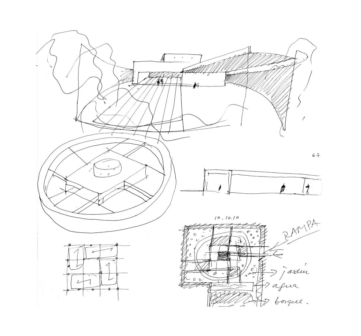 Boceto. Guardería de Benetton por Alberto Campo Baeza