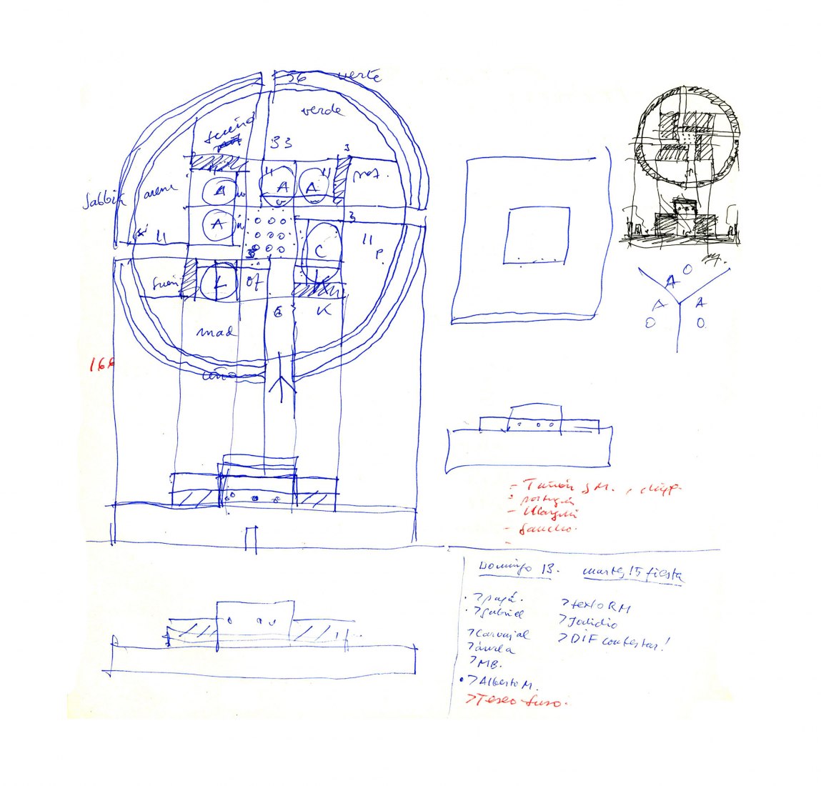 Boceto. Guardería de Benetton por Alberto Campo Baeza