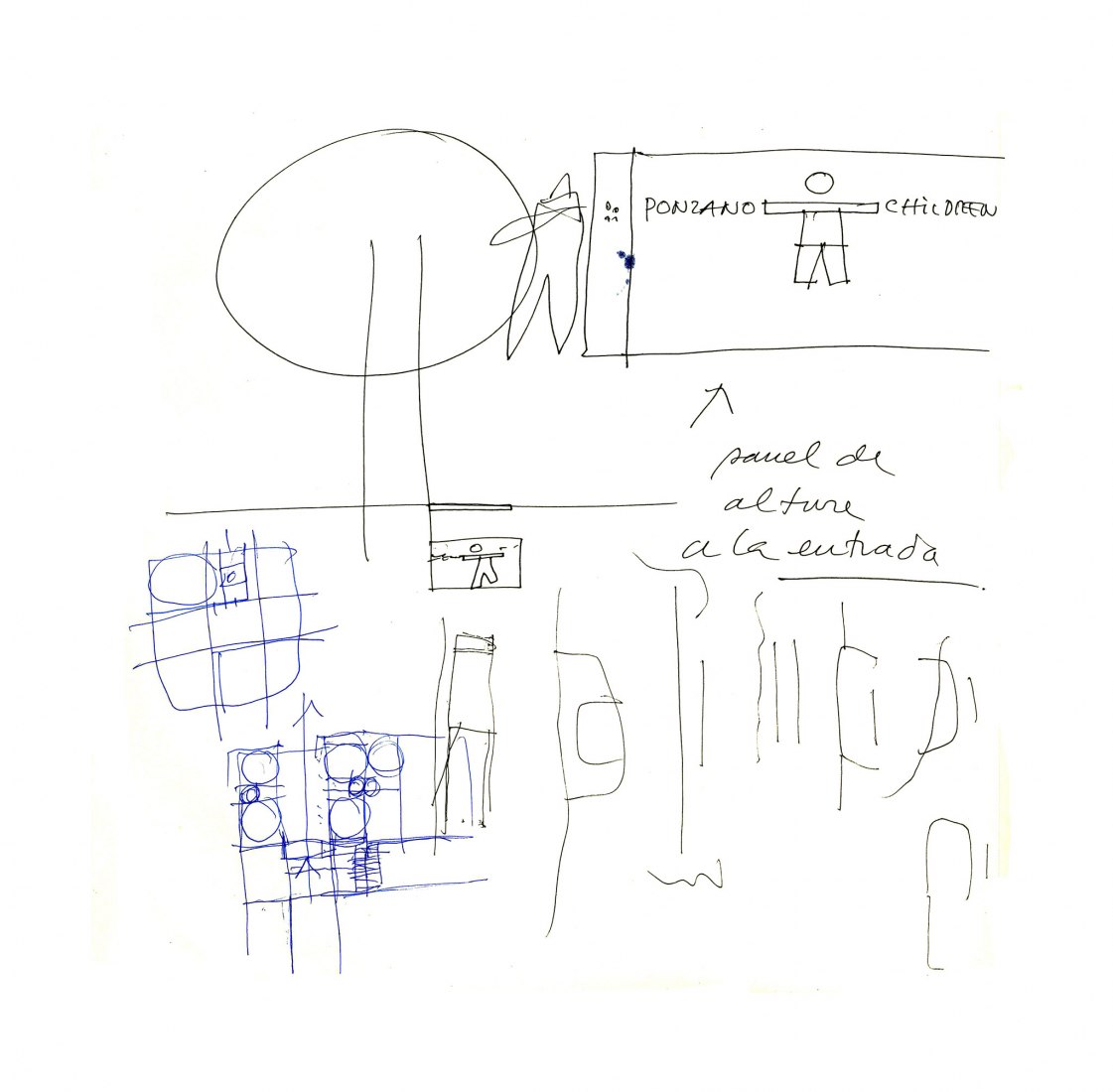 Boceto. Guardería de Benetton por Alberto Campo Baeza