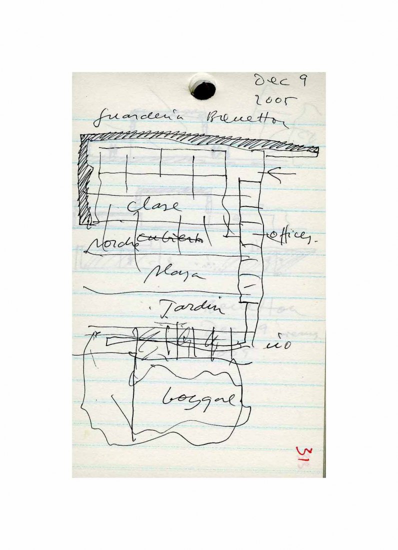 Boceto. Guardería de Benetton por Alberto Campo Baeza
