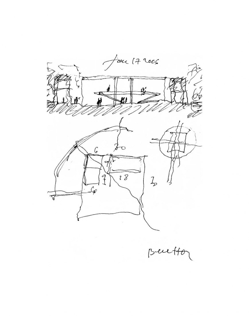 Boceto. Guardería de Benetton por Alberto Campo Baeza