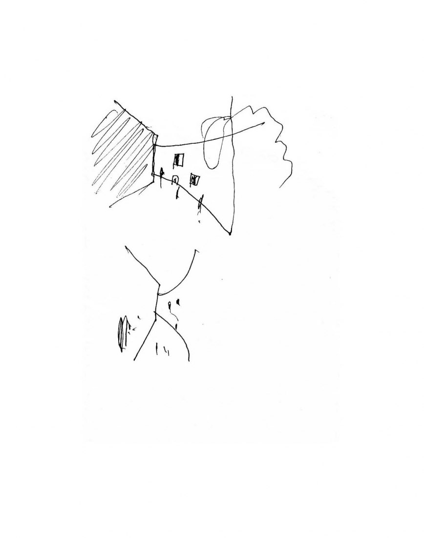 Boceto. Guardería de Benetton por Alberto Campo Baeza