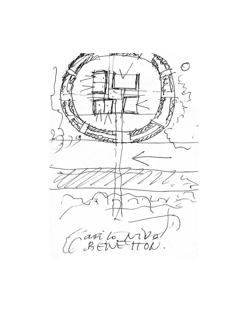Boceto. Guardería de Benetton por Alberto Campo Baeza