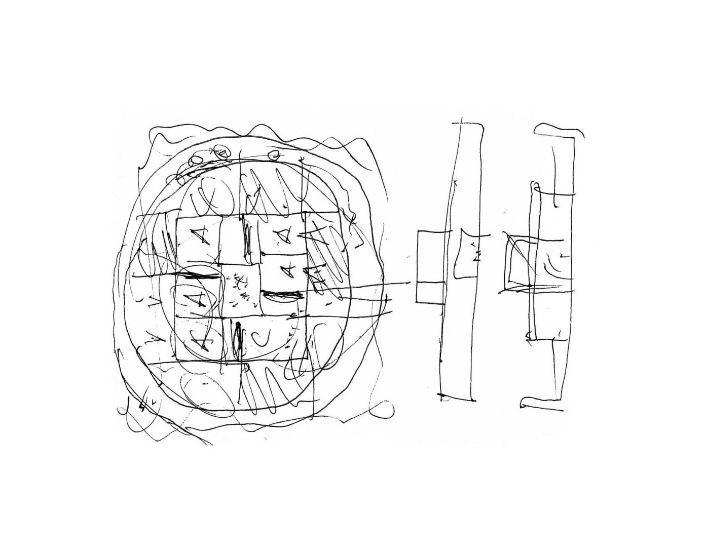 Boceto. Guardería de Benetton por Alberto Campo Baeza