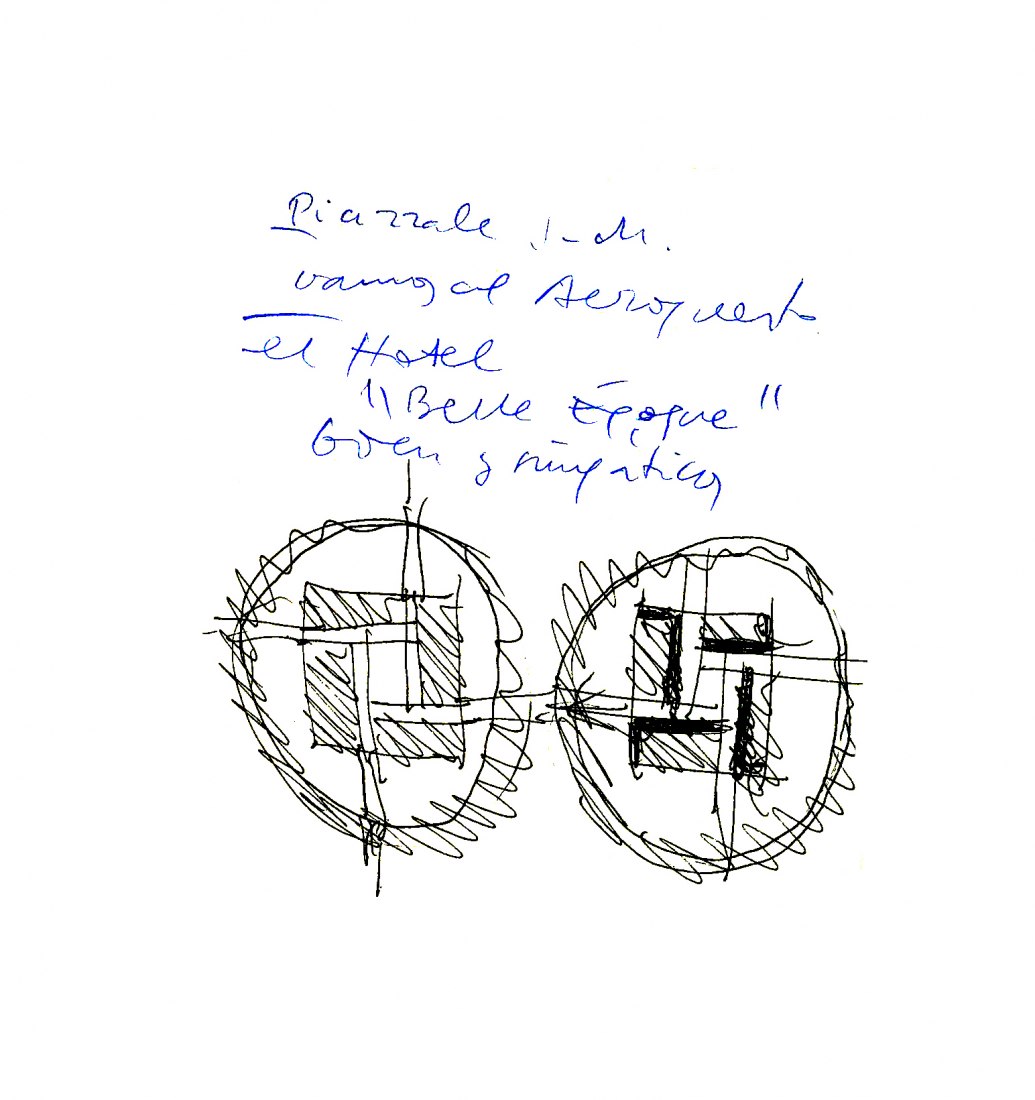 Boceto. Guardería de Benetton por Alberto Campo Baeza