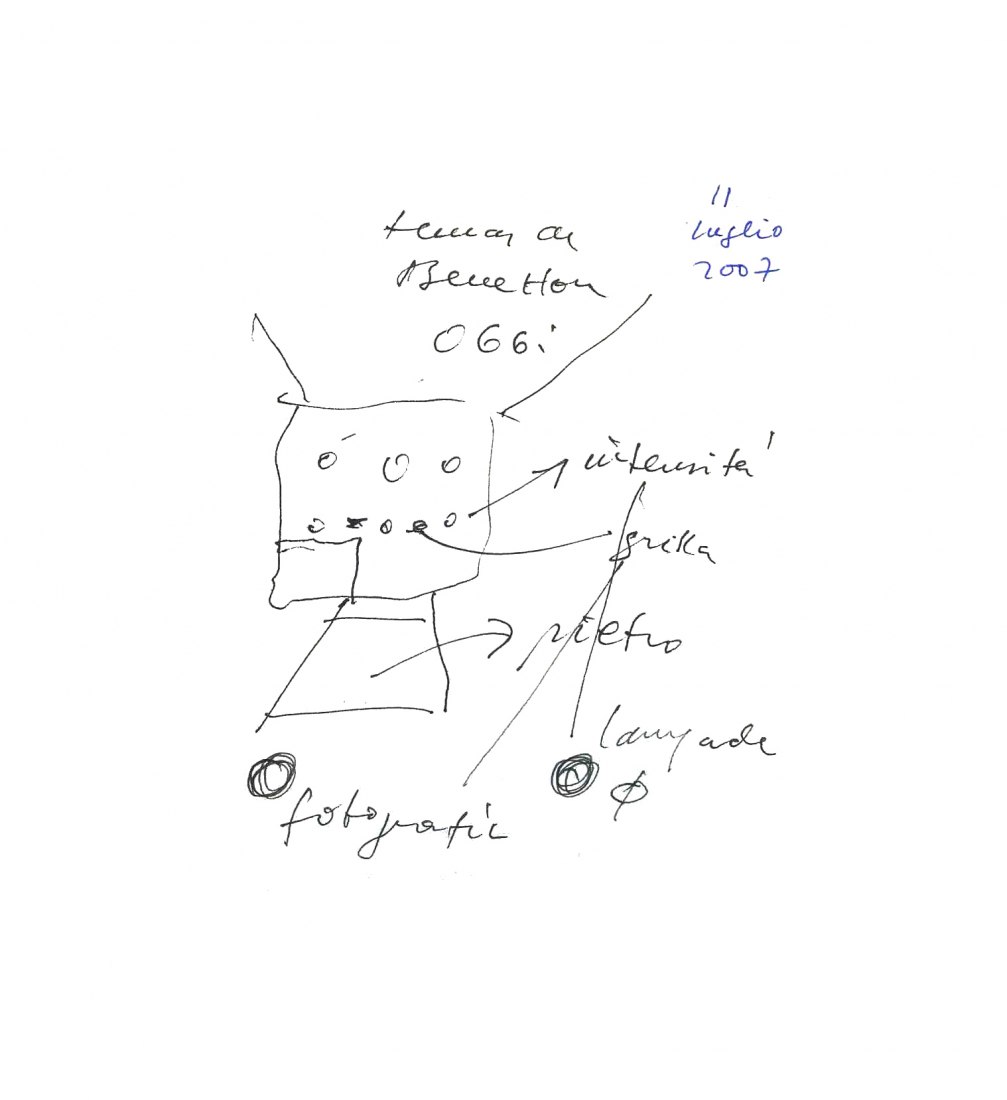 Boceto. Guardería de Benetton por Alberto Campo Baeza