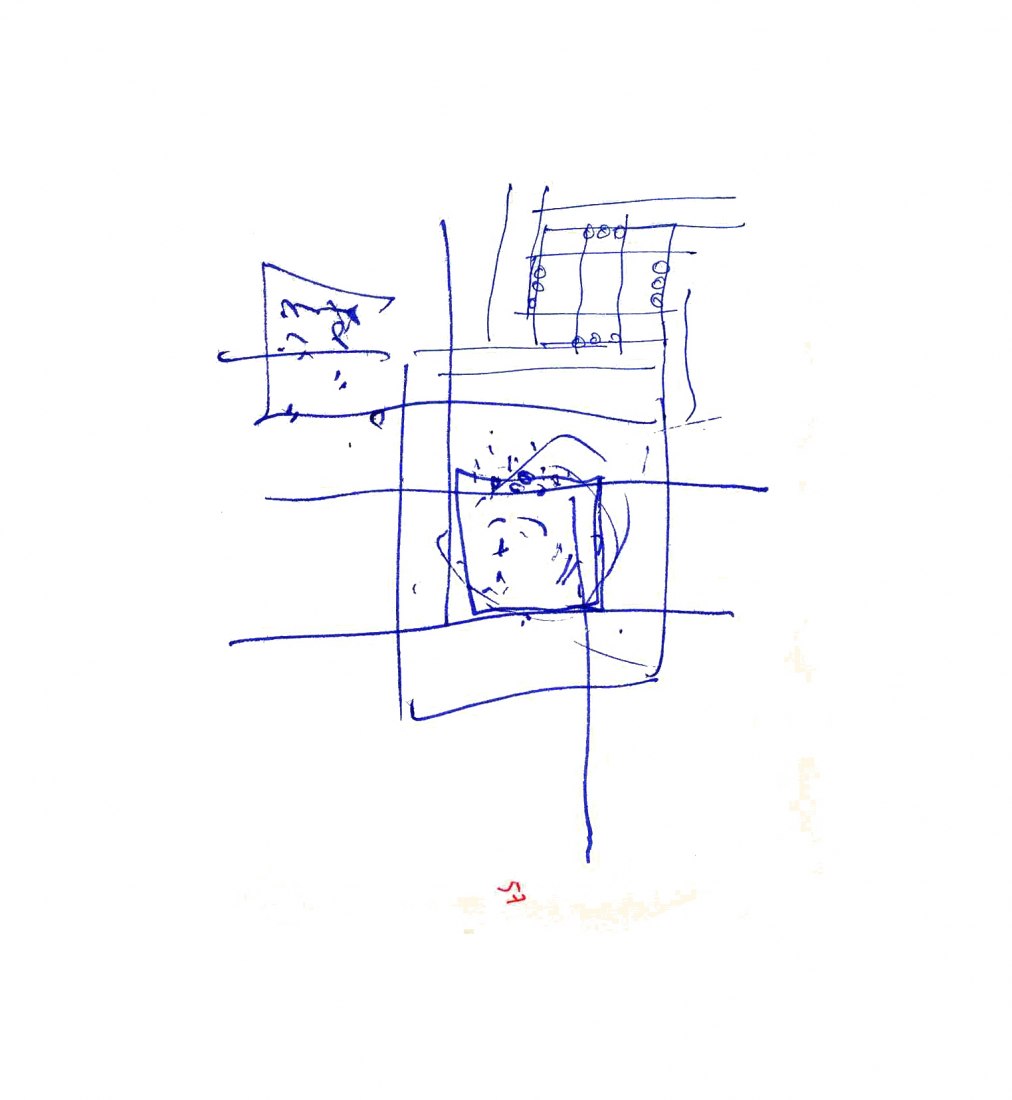 Boceto. Guardería de Benetton por Alberto Campo Baeza