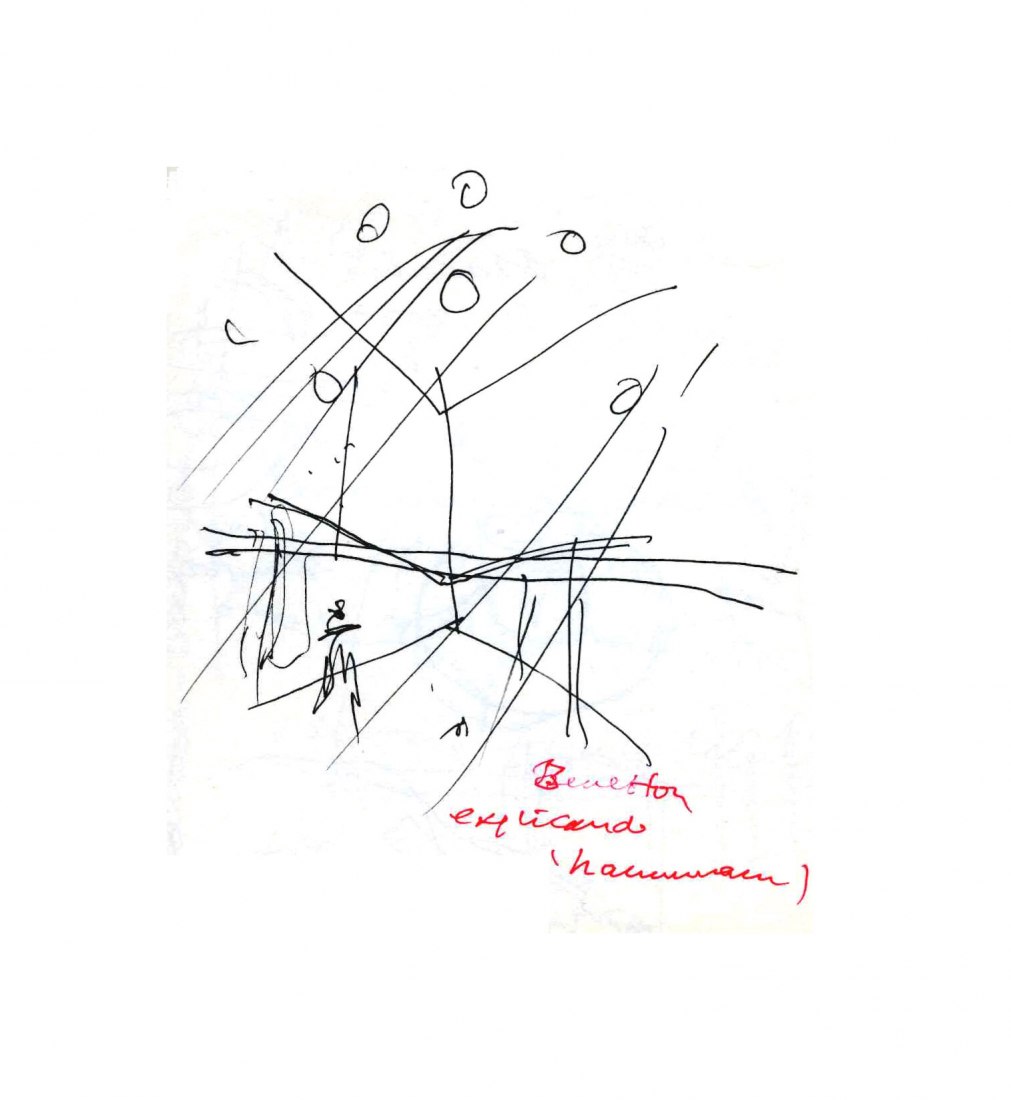 Boceto. Guardería de Benetton por Alberto Campo Baeza