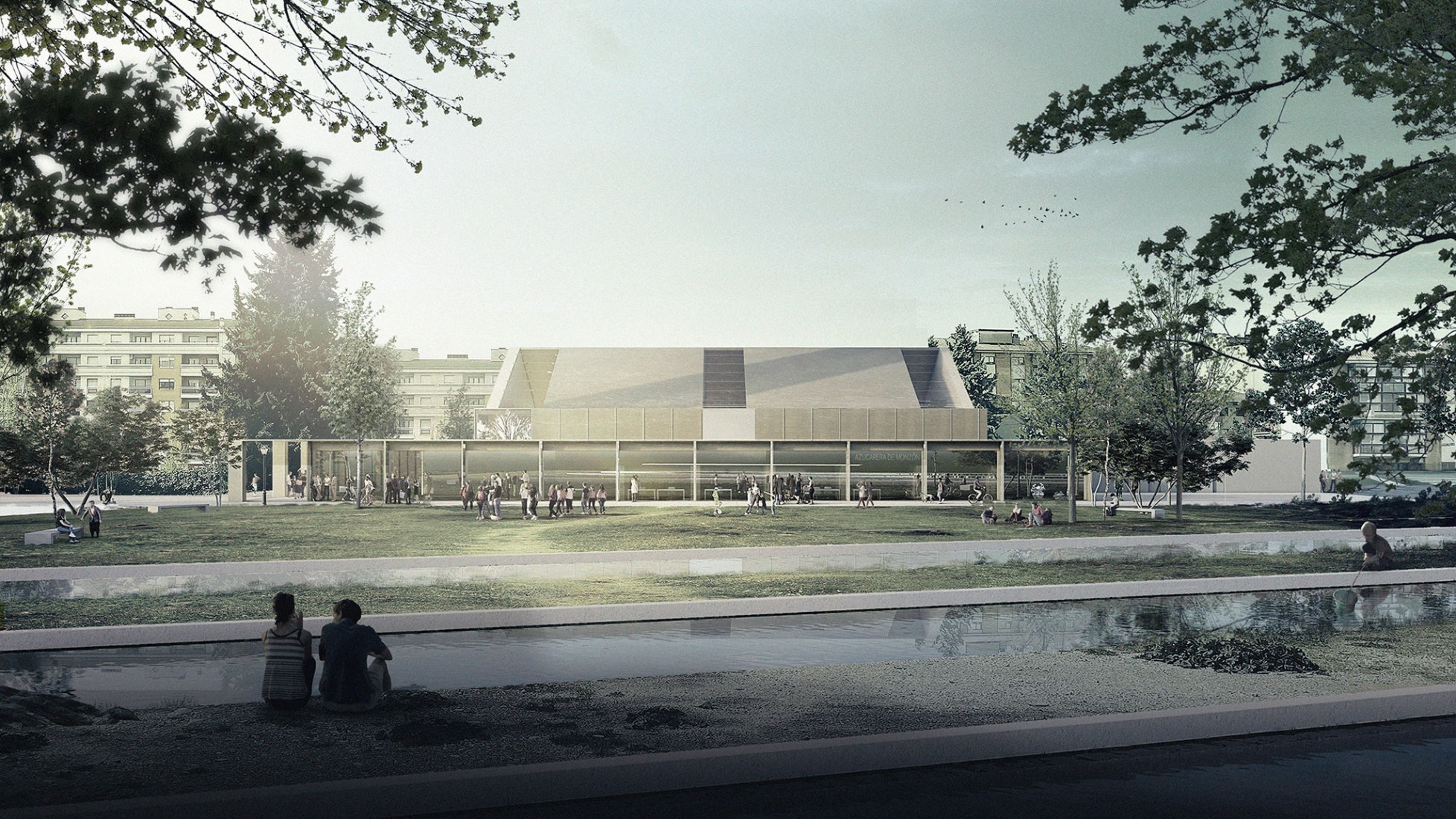 Renovation of the Pulp Warehouse by alcolea+tárrago. Visualization by alcolea+tárrago.
